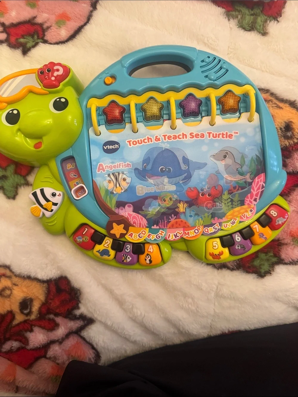 VTech Touch & Teach Sea Turtle Learning Toy - Blue & Green